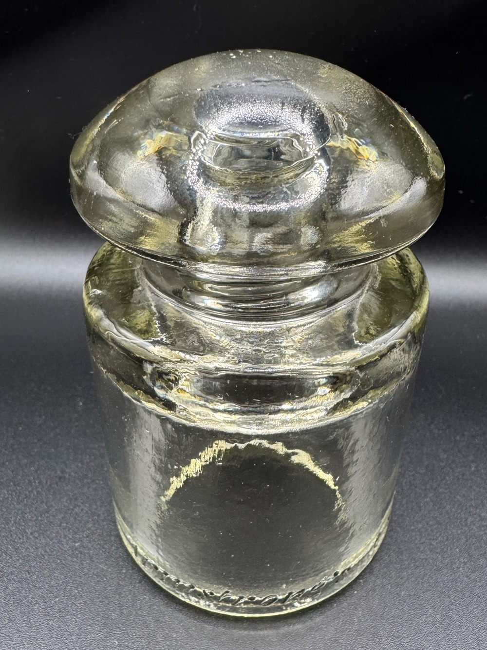 Vintage 1951 Armstrong Clear Glass Insulator Made in USA Industrial Decor